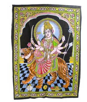 BATIK BOUDDHISTE DE TARA TENTURE 73 X 56 CM PETERANDCLO 7631