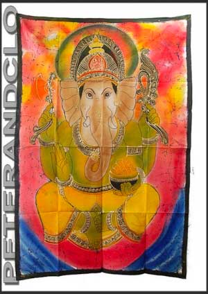 BATIK GANESH ELEPHANT 115x 74cm PETERANDCLO 10
