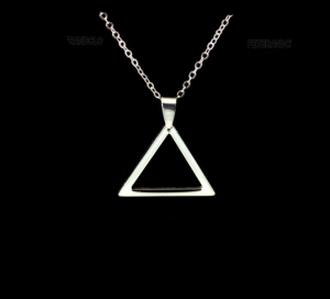 PENDENTIF PYRAMIDE ARGENTE FRANC MACONNERIE