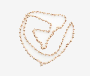 MALA ROSAIRE COLLIER HINDOU PERLES  BOIS DE TULSI BASILIC SACRE  4 mm  ME 8452