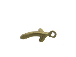ZIZI PENDENTIF OU PORTE CLE PHALLUS LAITON TRIBAL 5982