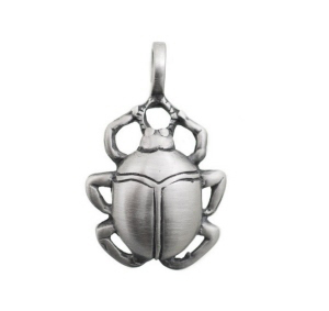 PENDENTIF SCARABEE KHEPRI EN ETAIN PORTE BONHEUR PROTECTION 6544 J11