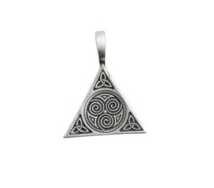 PENDENTIF TRIANGLE CELTIQUE TRINITE ETAIN PORTE BONHEUR PROTECTION 6548 J15