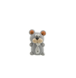 MINI CHINCHILA FIGURINE EN PATE POLYMERE FAIT MAIN PETERANDCLO 7265
