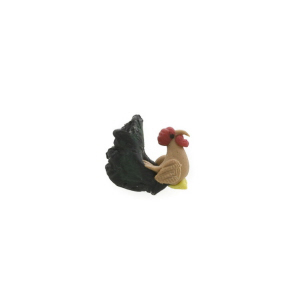 MINI COQ FIGURINE EN PATE POLYMERE FAIT MAIN PETERANDCLO 7267