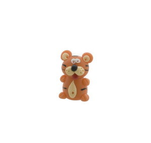 MINI TIGRE FIGURINE EN PATE POLYMERE FAIT MAIN PETERANDCLO 7268