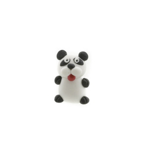 MINI PANDA FIGURINE EN PATE POLYMERE FAIT MAIN PETERANDCLO 7270