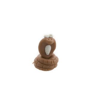 MINI SERPENT COBRA FIGURINE EN PATE POLYMERE FAIT MAIN PETERANDCLO 7278