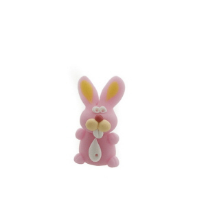 MINI LAPIN RABBIT FIGURINE EN PATE POLYMERE FAIT MAIN PETERANDCLO 7279