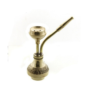 MINI NARGUILE PIPE CHICHA EN LAITON PETERANDCLO NEP15
