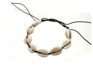 BRACELET FIL TRESSE AVEC CAURIS BRESILIEN B12B