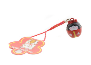 BIJOU DE PORTABLE CLE USB POUPEE KOKESHI JAPONAISE GRELOT CLOCHETTE 6734
