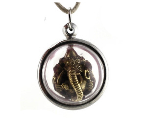 AMULETTE ELEPHANT GANESH HINDOUISME AMULET D80