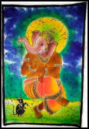 BATIK TENTURE INDIENNE INDE GANESH HINDOU 2202 S6