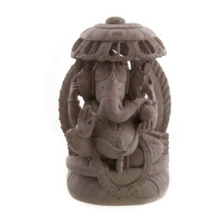 STATUE DE LORD GANESH ELEPHANT GANAPATI  PIERRE FINE TAILLEE  PETERANDCLO 8470