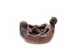 CENDRIER COUPLE RESINE KAMASUTRA EROTIQUE 3162