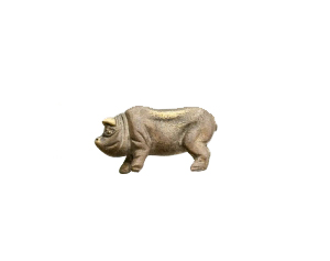 AMULETTE COCHON MAGIC PIG HONNEUR RESPECT CHANCE AMULET PETERANDCLO 8063