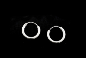 BOUCLES D  OREILLES ANNEAUX 16 MM ARGENT 925 PETERANDCLO K75 6940