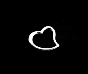 PENDENTIF COEUR AMOUR LOVE EN ARGENT 925 PETERANDCLO K83 6930