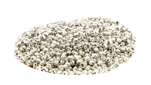 LOT DE 50 MINI GRELOTS CLOCHETTES ARGENTE PETERANDCLO
