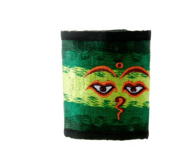 PORTE FEUILLE MONNAIE CARTES YEUX DE BOUDDHA NEPAL GZ19