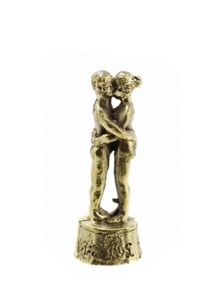 AMULETTE THAI COUPLE AMOUREUX BONHEUR TALISMAN C56