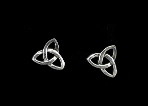 BOUCLES OREILLES NOEUD CELTE TRIQUETRA ARGENT 925 PETERANDCLO K71