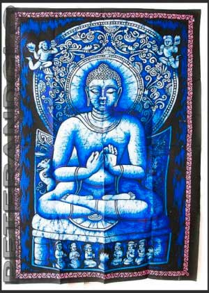 BATIK TENTURE DE BOUDDHA EN COTON  115x 74cm PETERANDCLO 2179