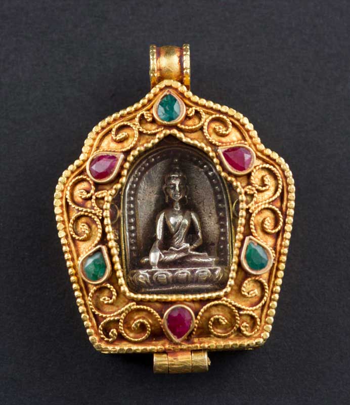 Magnifique Pendentif/AMULETTE BOUDDHA EN ARGENT 925 Massif Du