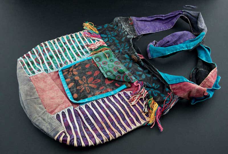 Sac besace bandoulière Hippie baba cool gibecière-Petits Chats-Peace-9680