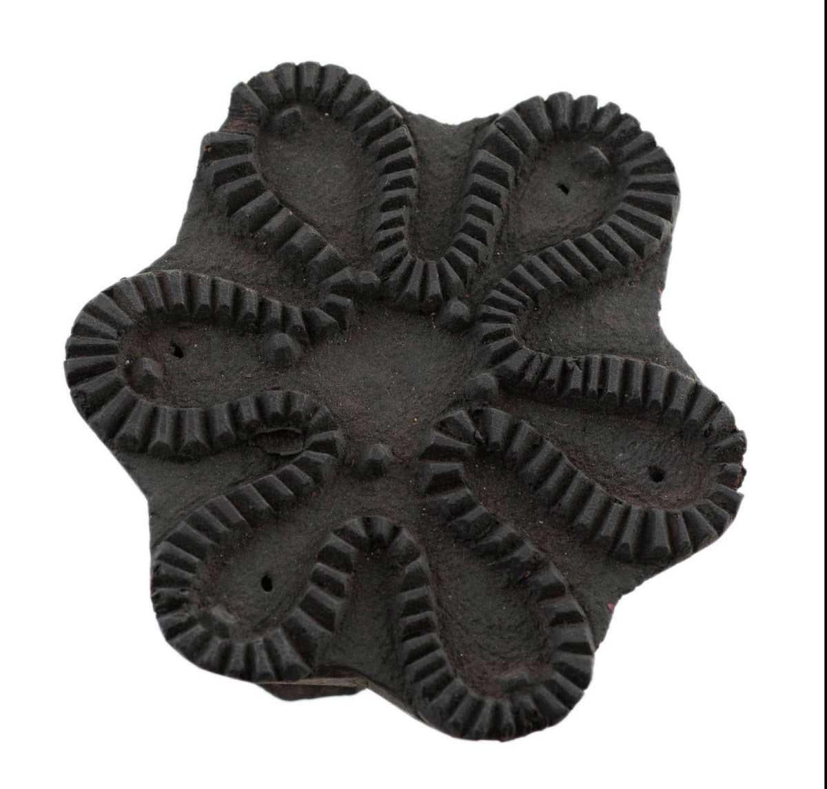 Royal Kraft Ethnique Éléphant Animal Designs Bois Bloc Tampon - DIY Henné Tissu Textile Papier Argile Poterie Bloc Impression Timbre