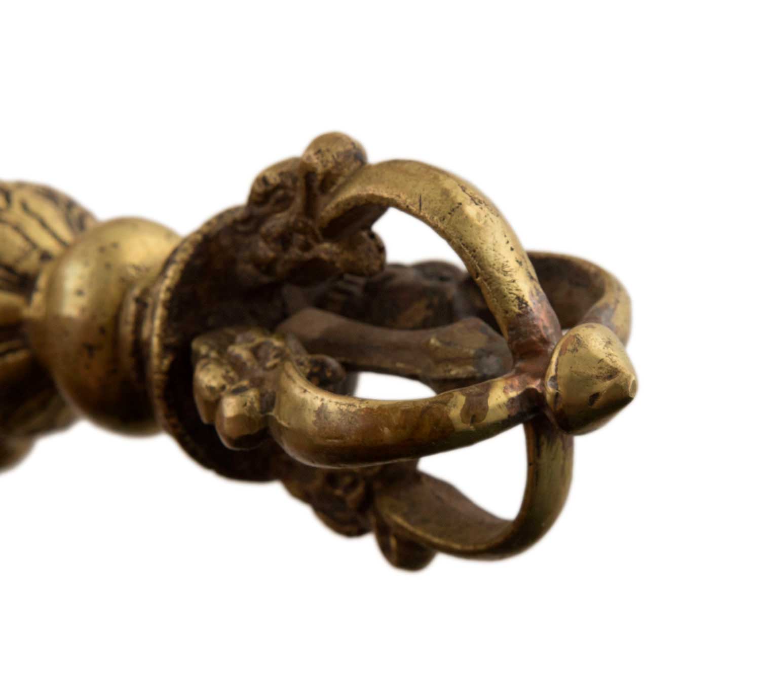 DECHOUS Vajra Dorge Phurba Pilon Vintage Pilon Démon Pestle Bouddhisme Fournitures Religieuses Vintage Sculptures Antique Bouddhisme Décoration