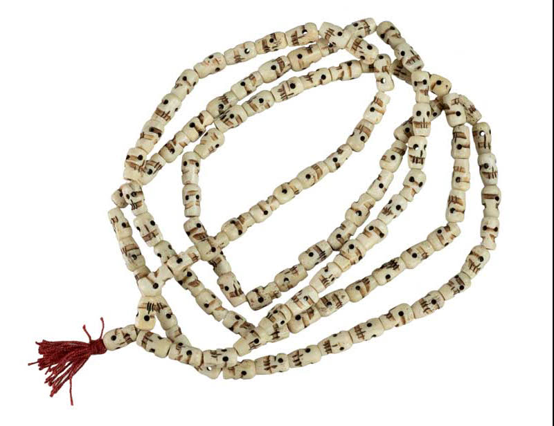 Chapelet déesse KALI Nar Mund + 5 Mukhi Rudraksha