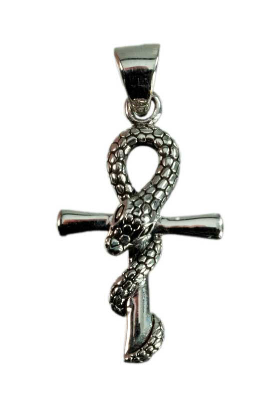 Chaine Argent Homme 925 Massif Pendentif Ankh Croix Égyptienne En