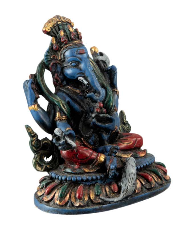 Tissu Art Sérigraphie Traditionnel Hindou - Éléphant Dieu Erawan - 30 Cm