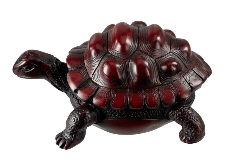 Rare Boîte à Bijoux Tortue – Métal Doré Patiné – Italie – Vintage Années 1960