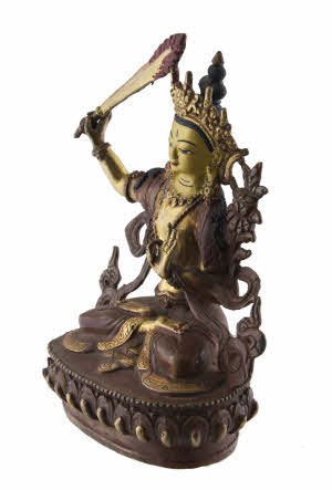 Ardoise gravée murale tibétaine Manjushri Escale Sensorielle