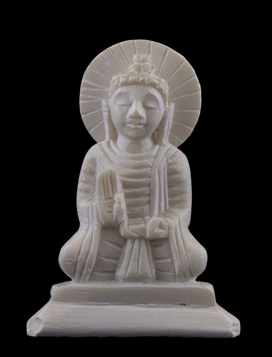 Statues de Bouddha en pierre ollaire en gros, demi-Gautama