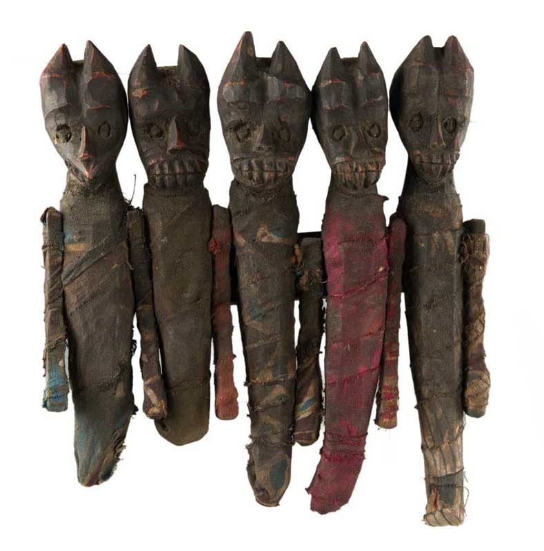 ancienne poupée bois artisanal deco vintage