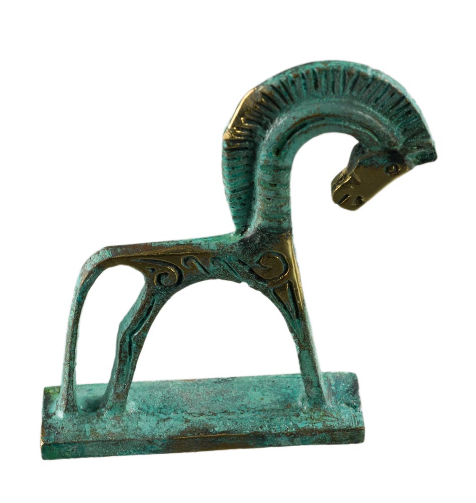Statuette cheval en porcelaine - Label Emmaüs