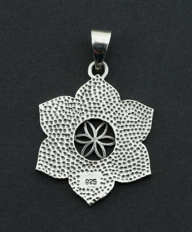 Pendentif théosophique toutes religions symbole de Vérité Argent 925 5g 5658