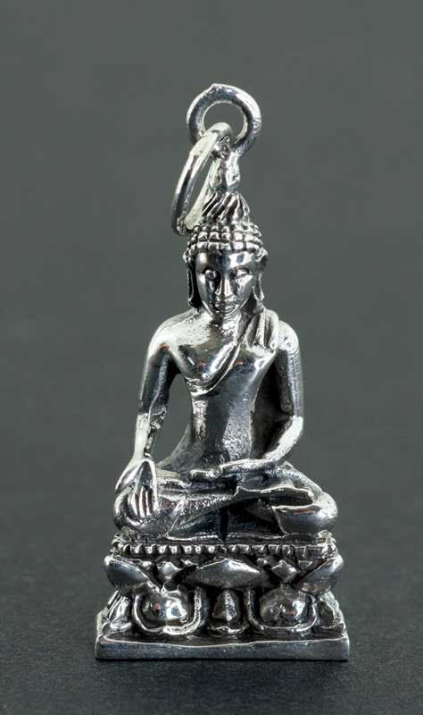 PENDENTIF MAIN DE BOUDDHA ARGENT - Bijou tibetain - Artisanat tibetain