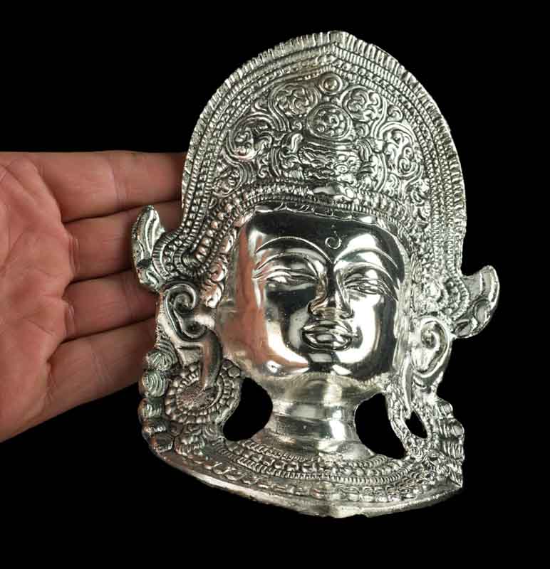 Tibétain Bouddha Visage 10'' Tara Devi Tête Mur Suspendu