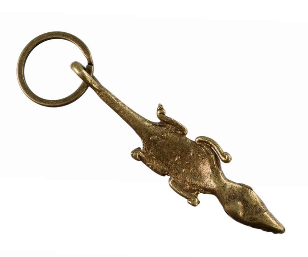 Porte-clés Crocodile Argenté - Accessoire Sac à Main Ou Trousseau - Cadeau Pour Femme, Amoureux Des Animaux