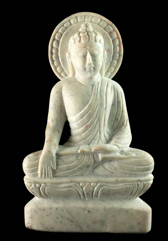 Statue Bouddha Shiva En Pierre – Fait Main En Allemagne – Résiste Au Gel -30°C – Dimensions 38x25x18 Cm – Déco Jardin Ou Intérieur