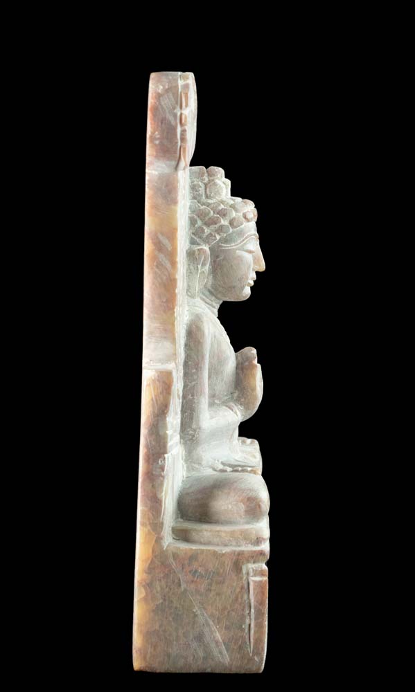 Amulette de Bouddha figurine en pierre Vajrahumkara mudra Fait Main