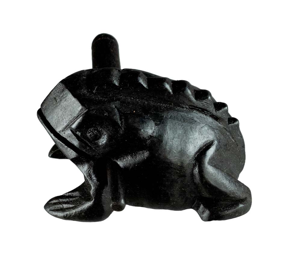 Grenouille Guiro en Bois 9 cm Instrument de Musique Asie SudEst