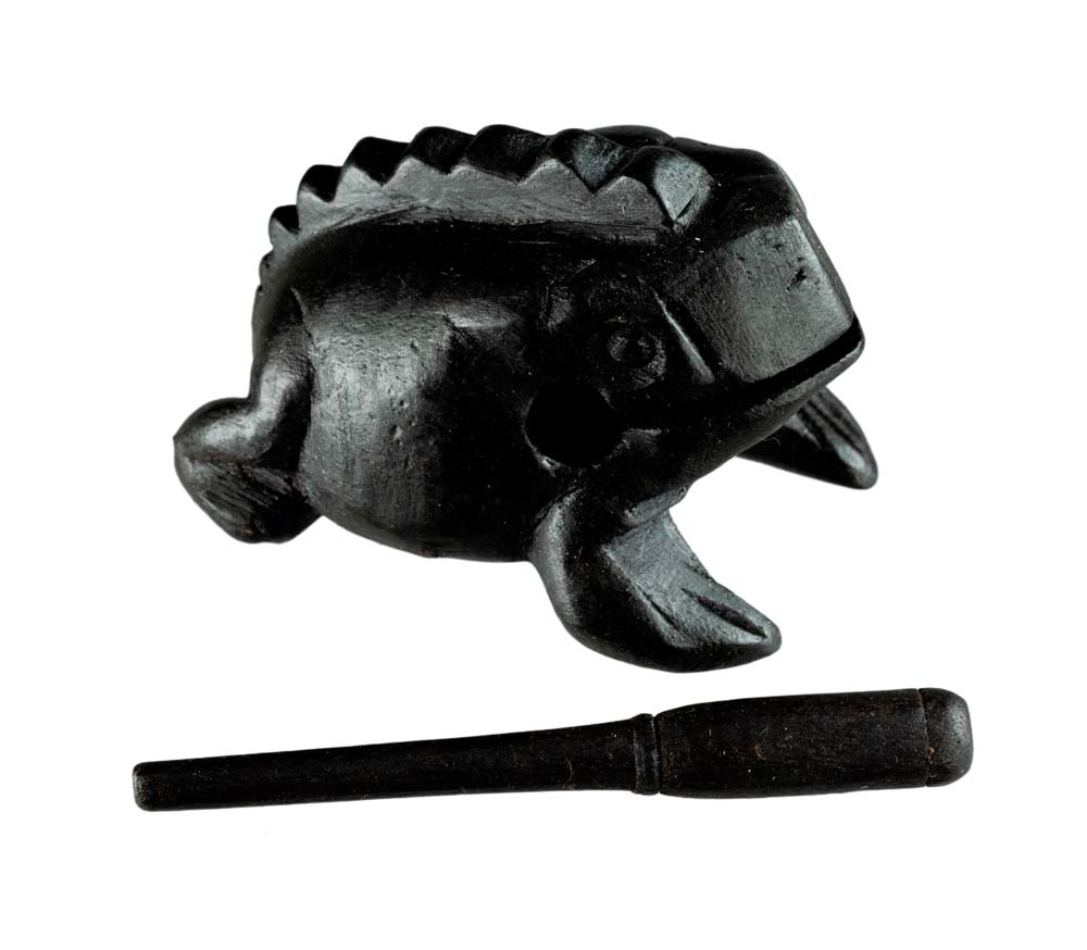 Grenouille Guiro en Bois 9 cm Instrument de Musique Asie SudEst