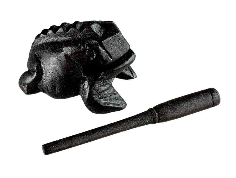 Grenouille Guiro en bois Instrument de musique Asie Peterandclo