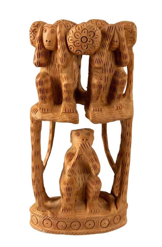 Origine et signification Statues Trois Singes de la Sagesse & Statue Family